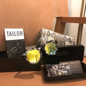 KREWE Toulouse Mirrored Sunglasses, Black/…